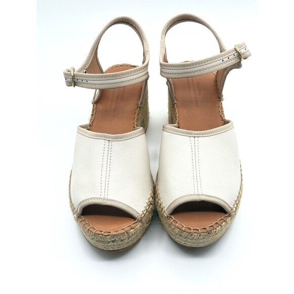 NAGUISA Womens 38 Sz 7‎ Spain White Espadrilles - Var Ecru-beige Anthropologie - Picture 4 of 6